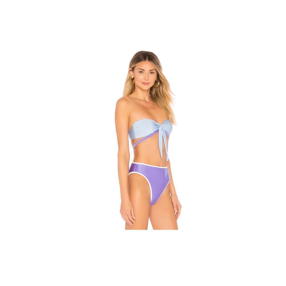 Tularosa Kelsie Bandeau Top in Salespersons Blue Size Medium New with Defect (14